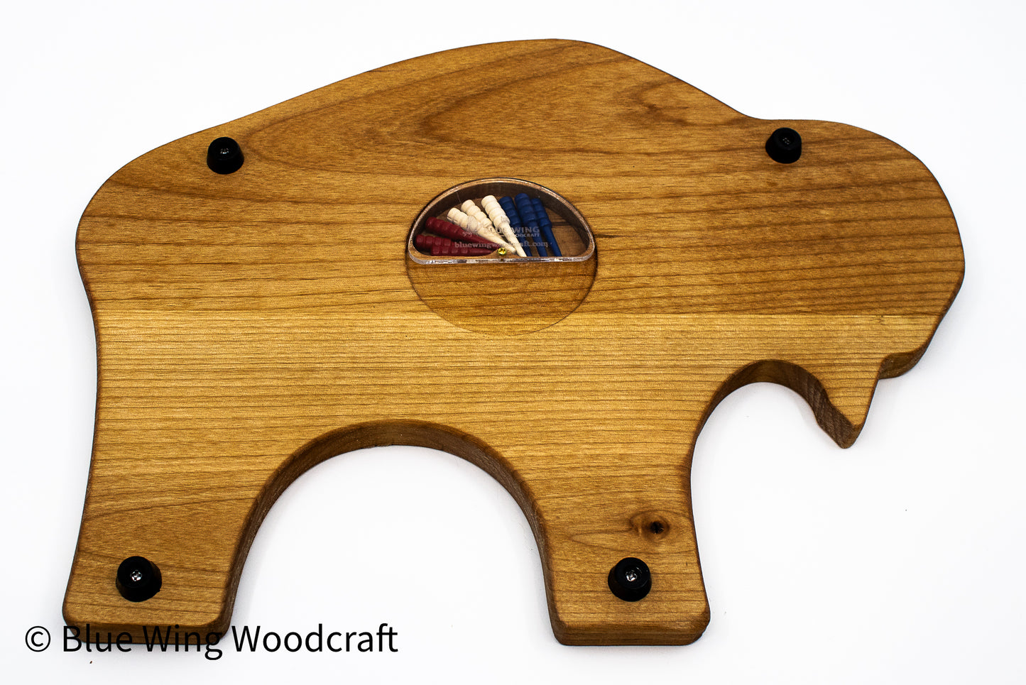 "Wilderness Majesty: The Bison Cribbage Board"