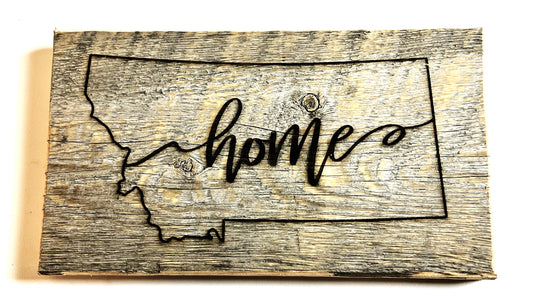 Sign, Montana Home, (outline)
