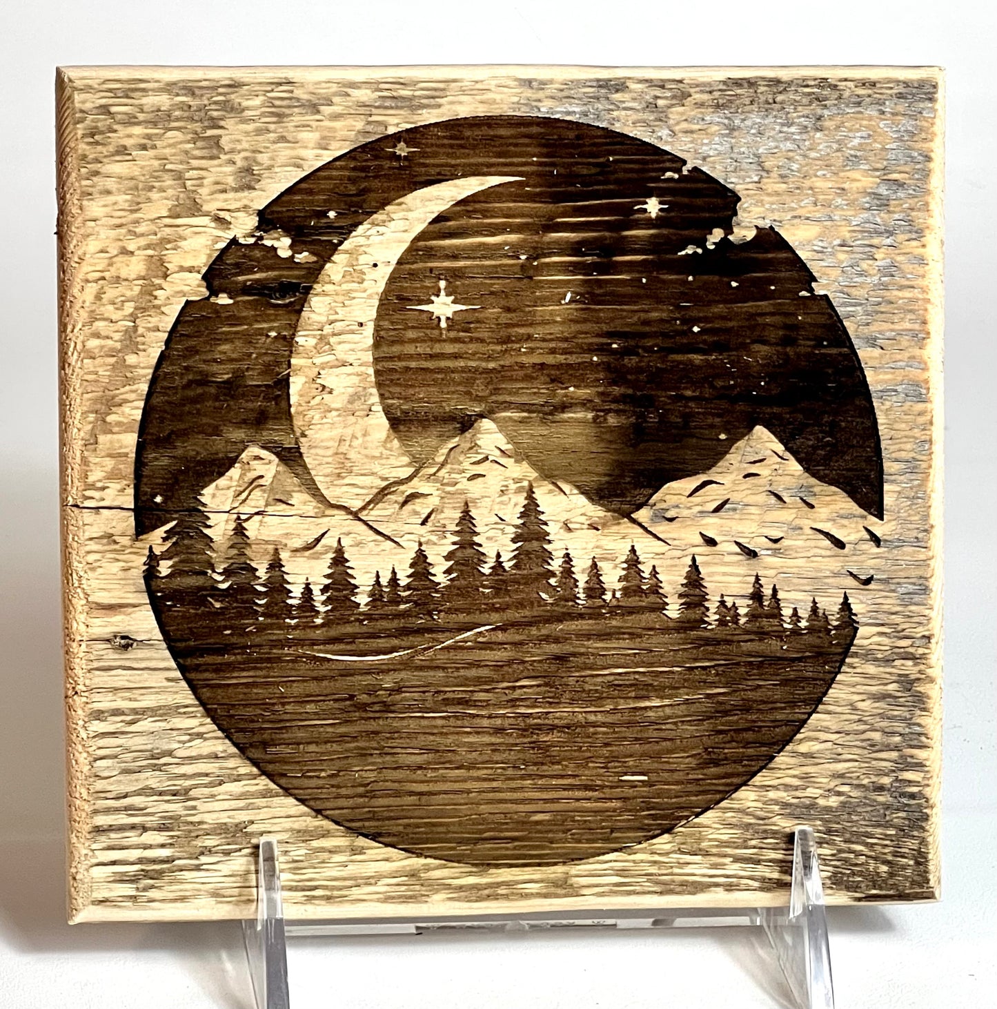 Sign, Majestic Moonlit Peaks