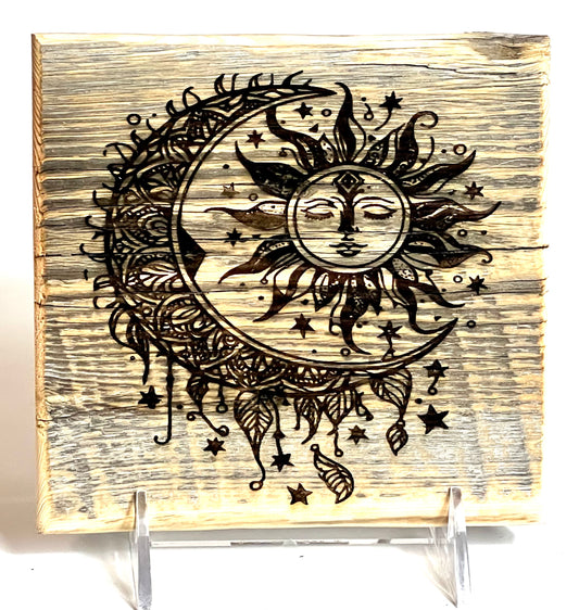 Sign, Sun & Moon Zentangle 1