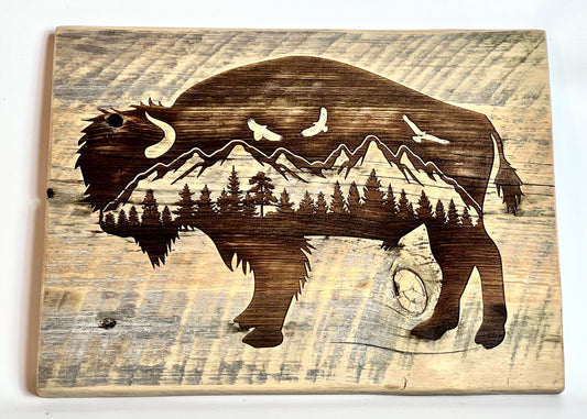 Sign, Mountain Bison, Extra Large