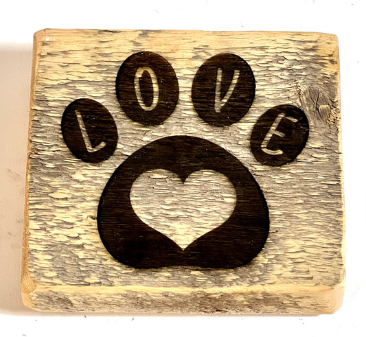 Sign, Love Pawprint