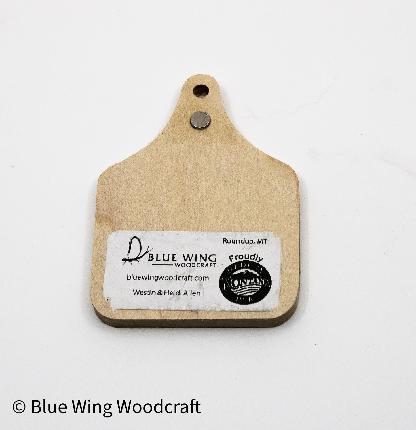 Cow Tag Fridge Magnet