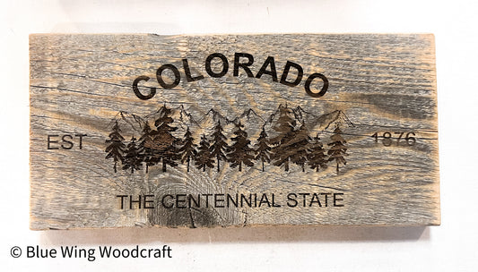 Sign, Colorado, The Centennial State