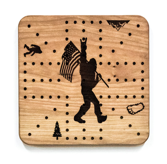 Bigfoot with Flag - Rocky Mountain Wahoo