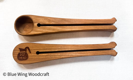 Coffee Scoop & Bag Clip, Pot Head