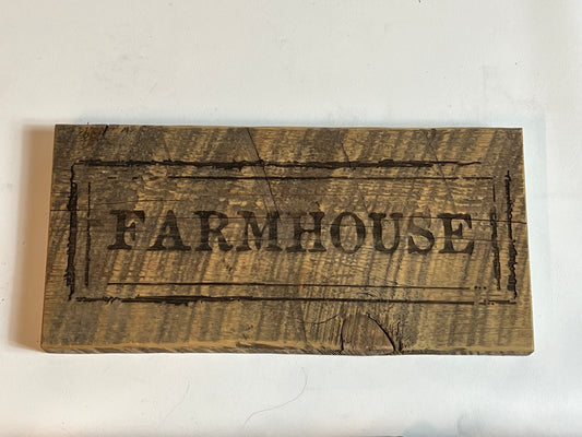 Sign, Farmhouse
