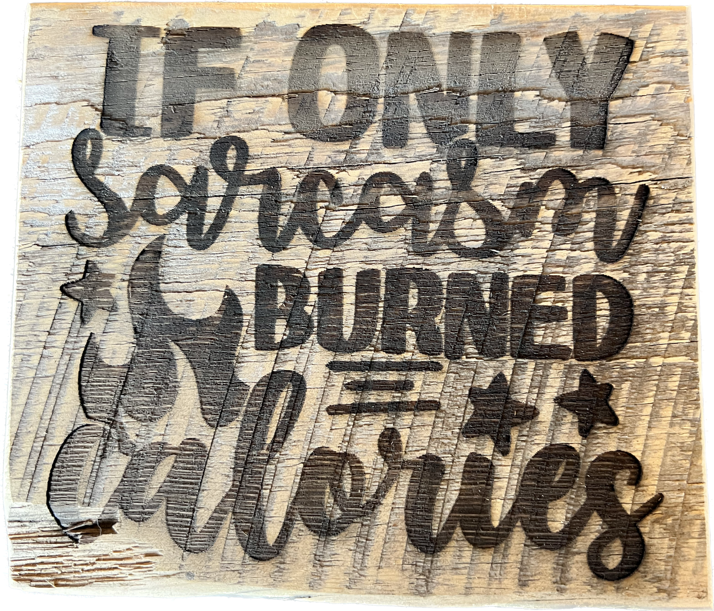 Sign, If Only Sarcasm Burned Calories