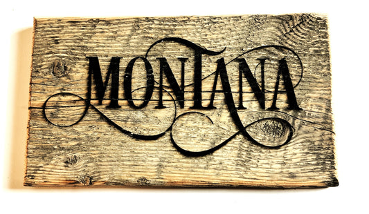 Sign, Montana Script