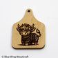 Cow Tag Fridge Magnet