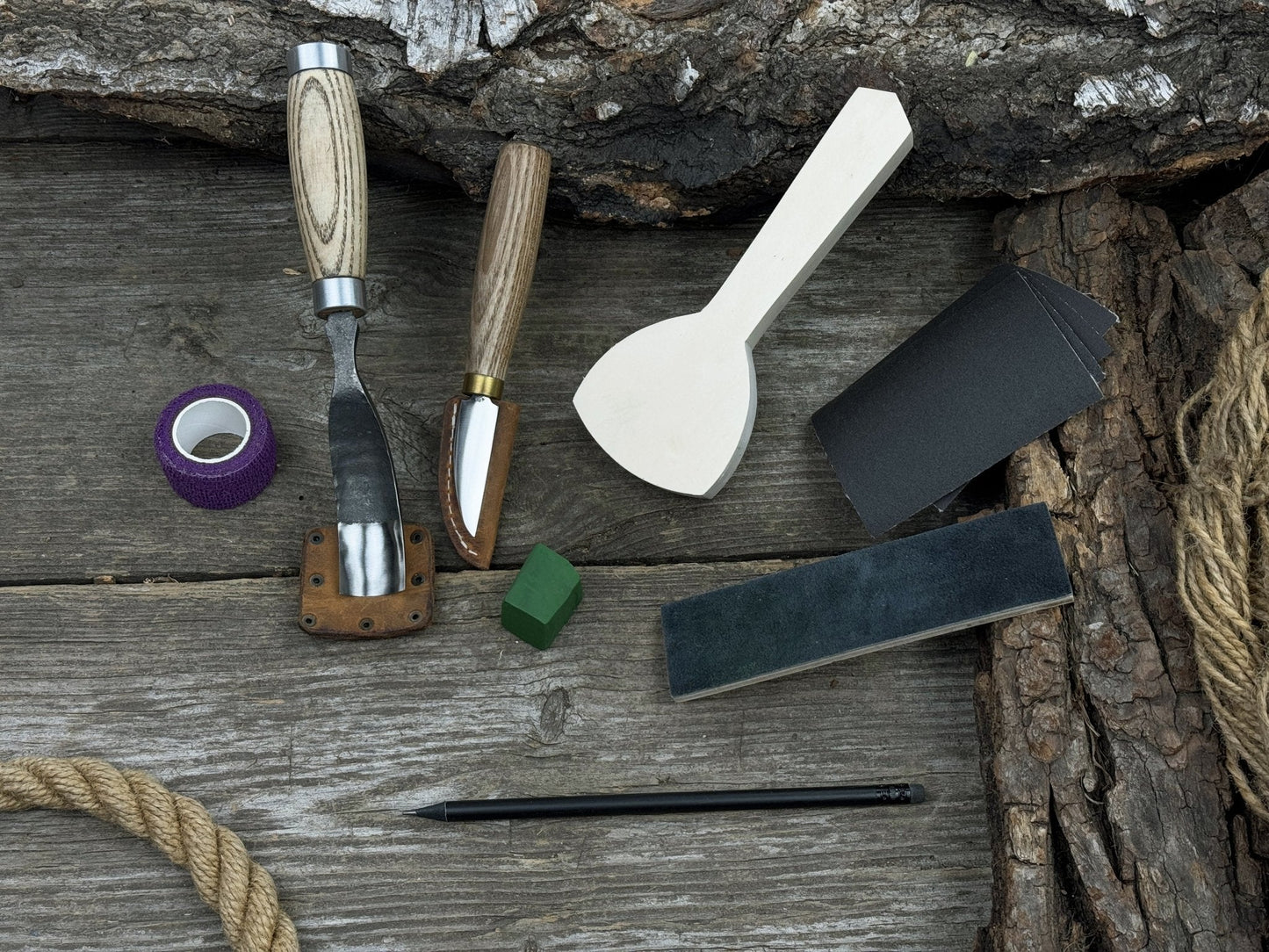 Spoon Carving Kit – All-in-One Whittling Starter Set for Beginners, Adults & Kids