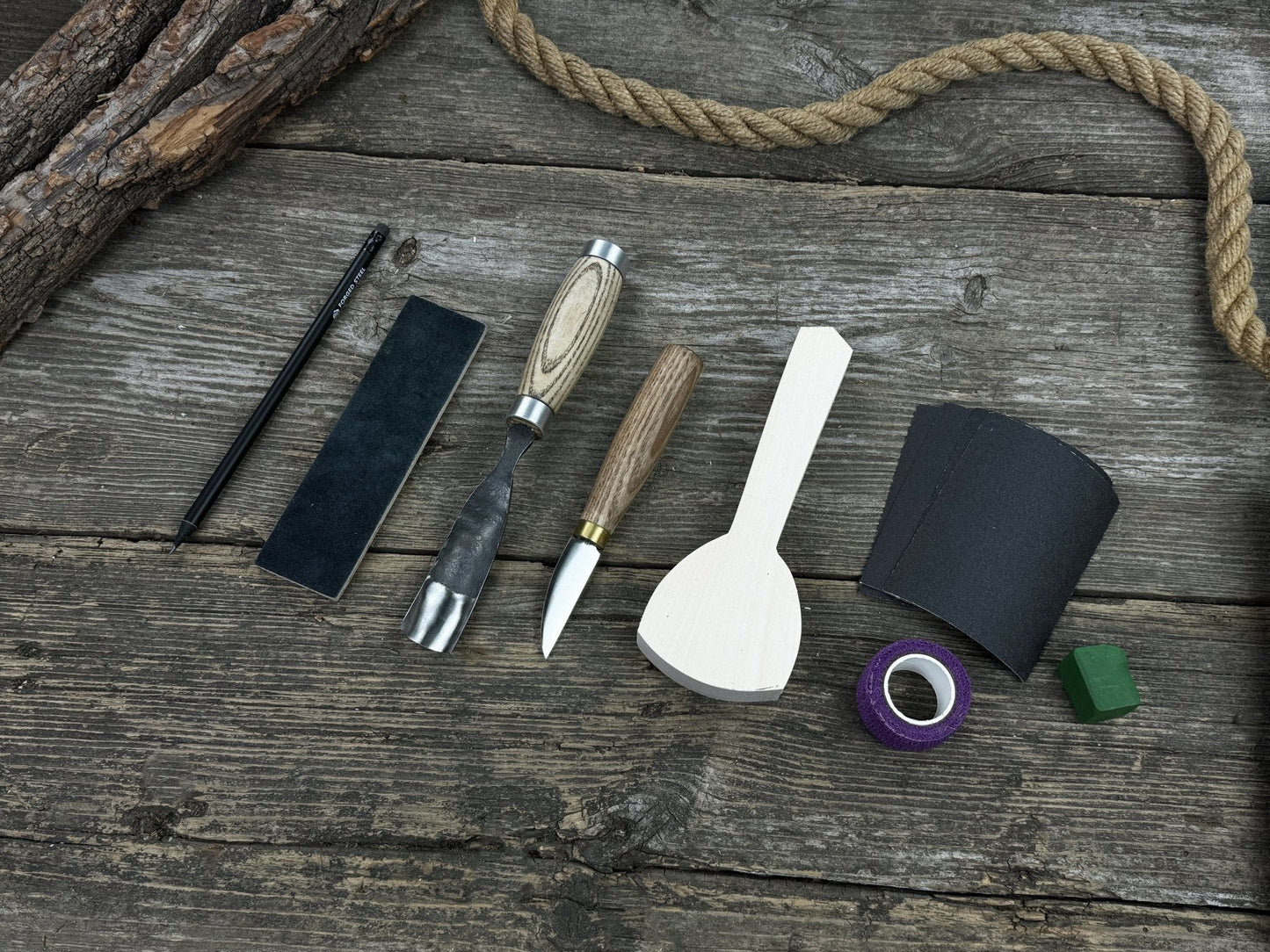 Spoon Carving Kit – All-in-One Whittling Starter Set for Beginners, Adults & Kids