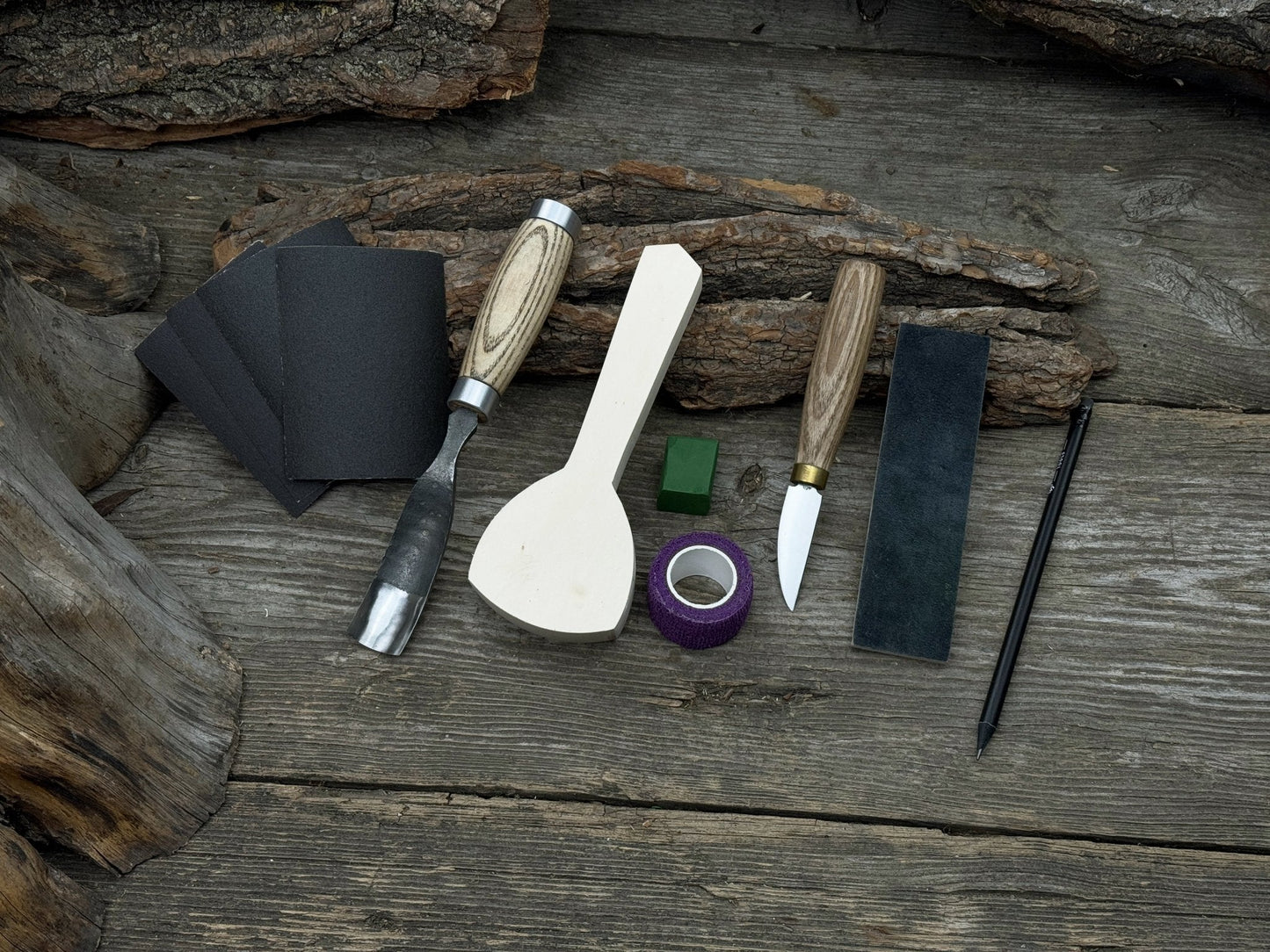 Spoon Carving Kit – All-in-One Whittling Starter Set for Beginners, Adults & Kids