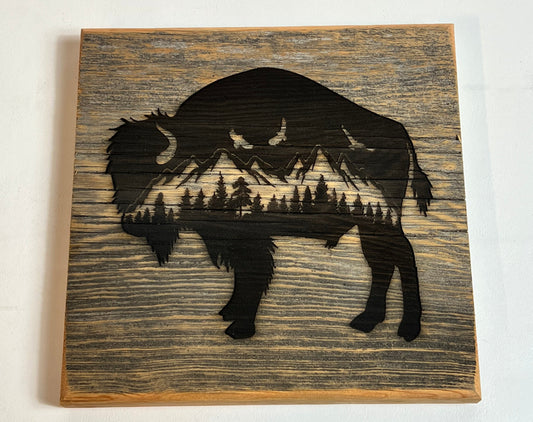Sign, Mountain Bison